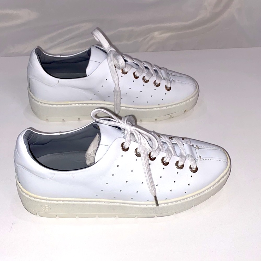 rag & bone Classic White Lace-Up Sneakers - Picture 12 of 15